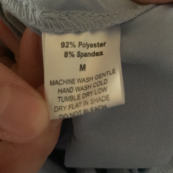 42Pops Daisy and Denim Sky Blue Halter Maxi Dress Size Medium - Picture 6 of 6